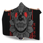 Scary Joker Card Print Hooded Blanket