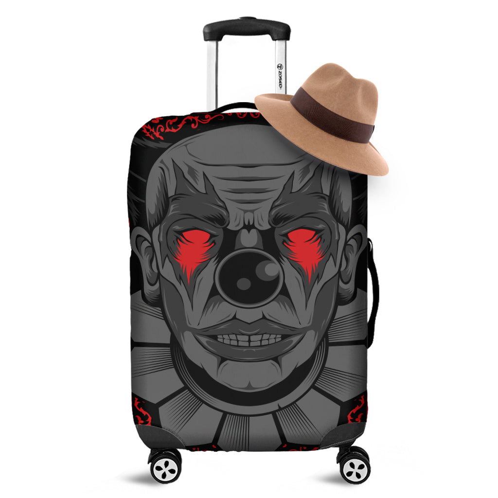 Scary Joker Card Print Luggage Cover