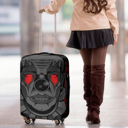 Scary Joker Card Print Luggage Cover