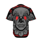 Scary Joker Card Print Men's Baseball Jersey