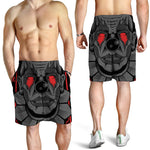 Scary Joker Card Print Men's Shorts