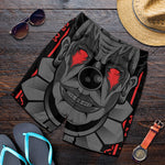 Scary Joker Card Print Men's Shorts