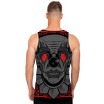 Scary Joker Card Print Men's Tank Top