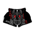 Scary Joker Card Print Muay Thai Boxing Shorts