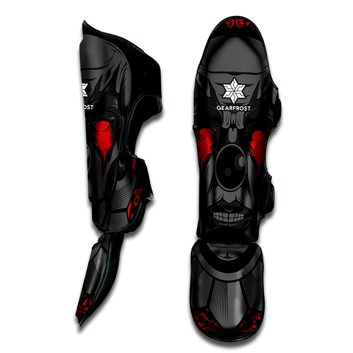 Scary Joker Card Print Muay Thai Shin Guard