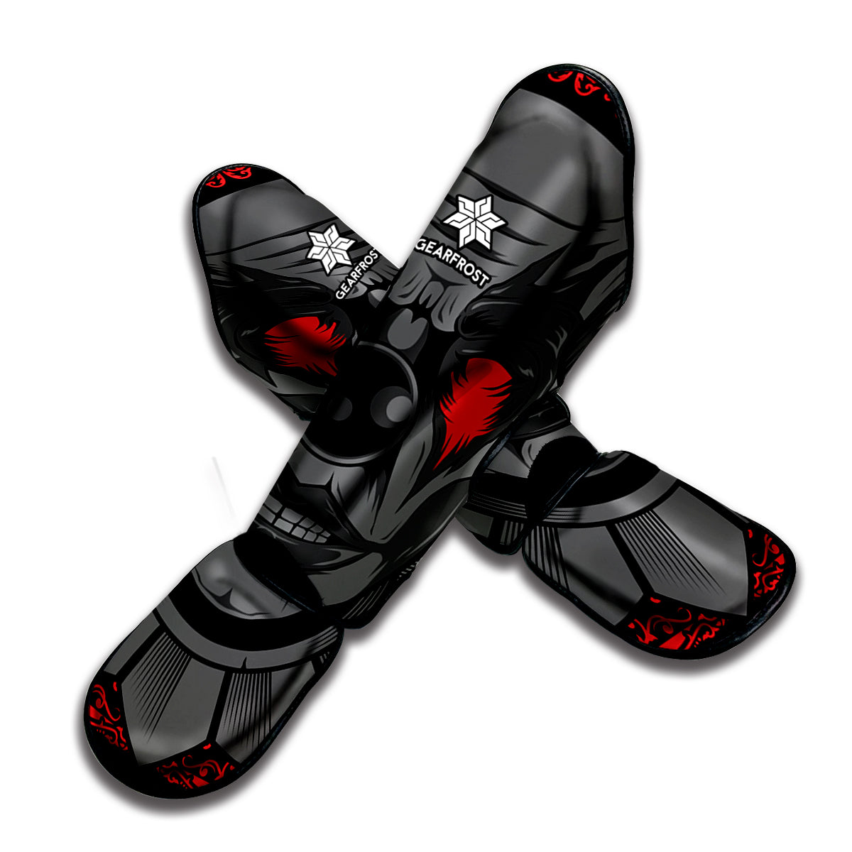 Scary Joker Card Print Muay Thai Shin Guard