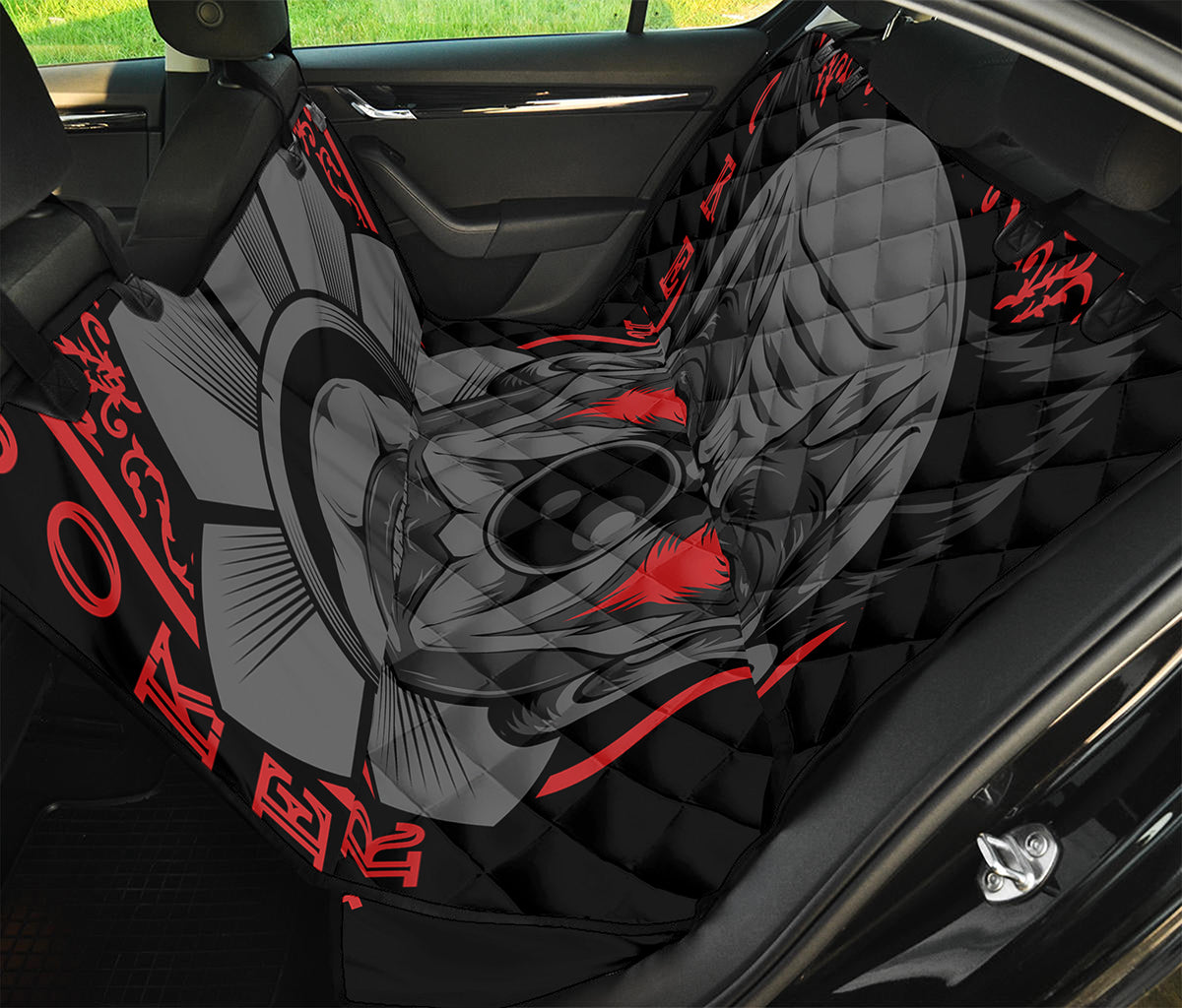 Scary Joker Card Print Pet Car Back Seat Cover