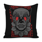 Scary Joker Card Print Pillow Cover