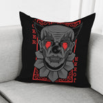 Scary Joker Card Print Pillow Cover