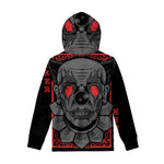 Scary Joker Card Print Pullover Hoodie