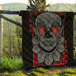 Scary Joker Card Print Quilt