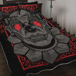 Scary Joker Card Print Quilt Bed Set