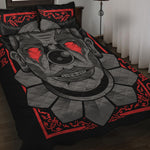 Scary Joker Card Print Quilt Bed Set