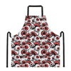 Scary Red Eyeball Pattern Print Apron