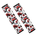 Scary Red Eyeball Pattern Print Car Seat Belt Covers
