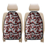Scary Red Eyeball Pattern Print Car Seat Organizers