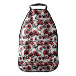 Scary Red Eyeball Pattern Print Car Seat Organizers