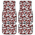 Scary Red Eyeball Pattern Print Front and Back Car Floor Mats