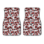 Scary Red Eyeball Pattern Print Front Car Floor Mats