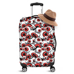 Scary Red Eyeball Pattern Print Luggage Cover