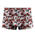 Scary Red Eyeball Pattern Print Men's Boxer Briefs