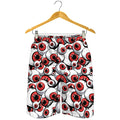 Scary Red Eyeball Pattern Print Men's Shorts