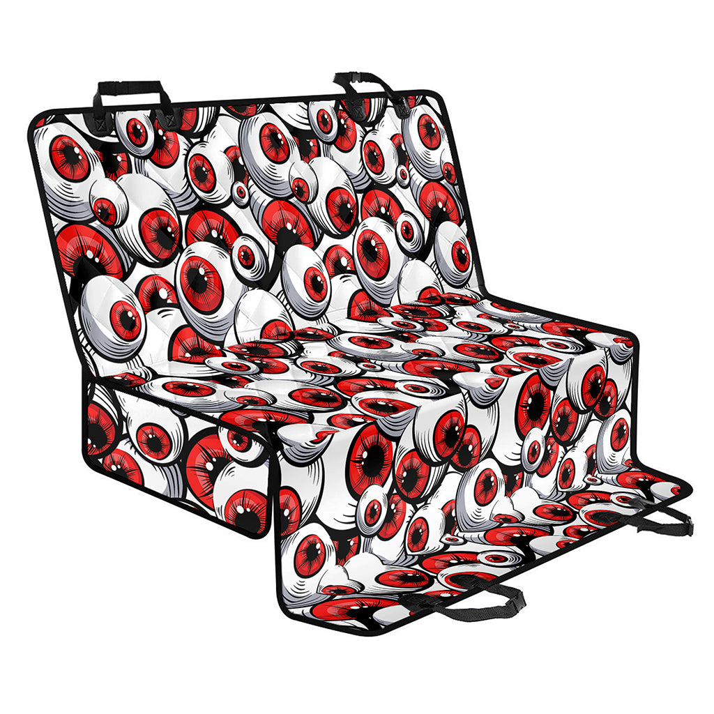 Scary Red Eyeball Pattern Print Pet Car Back Seat Cover