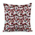 Scary Red Eyeball Pattern Print Pillow Cover