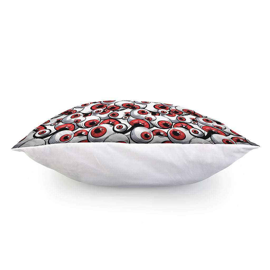 Scary Red Eyeball Pattern Print Pillow Cover