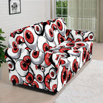 Scary Red Eyeball Pattern Print Sofa Cover