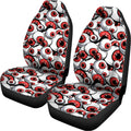 Scary Red Eyeball Pattern Print Universal Fit Car Seat Covers