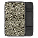 Scary Skeleton Pattern Print Car Center Console Cover