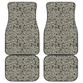 Scary Skeleton Pattern Print Front and Back Car Floor Mats