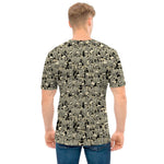 Scary Skeleton Pattern Print Men's T-Shirt