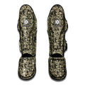 Scary Skeleton Pattern Print Muay Thai Shin Guards