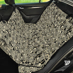 Scary Skeleton Pattern Print Pet Car Back Seat Cover