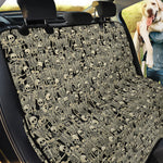 Scary Skeleton Pattern Print Pet Car Back Seat Cover