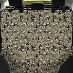 Scary Skeleton Pattern Print Pet Car Back Seat Cover