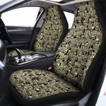 Scary Skeleton Pattern Print Universal Fit Car Seat Covers