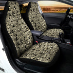 Scary Skeleton Pattern Print Universal Fit Car Seat Covers