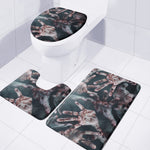 Scary Zombie Hands Print 3 Piece Bath Mat Set
