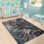 Scary Zombie Hands Print Area Rug