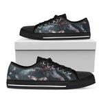 Scary Zombie Hands Print Black Low Top Shoes
