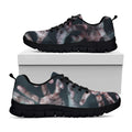 Scary Zombie Hands Print Black Running Shoes
