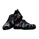 Scary Zombie Hands Print Black Sneakers