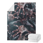 Scary Zombie Hands Print Blanket
