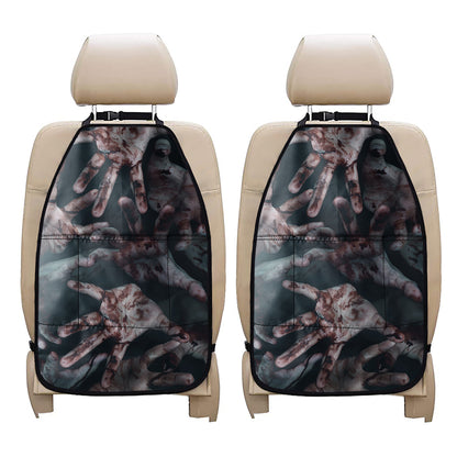 Scary Zombie Hands Print Car Seat Organizers
