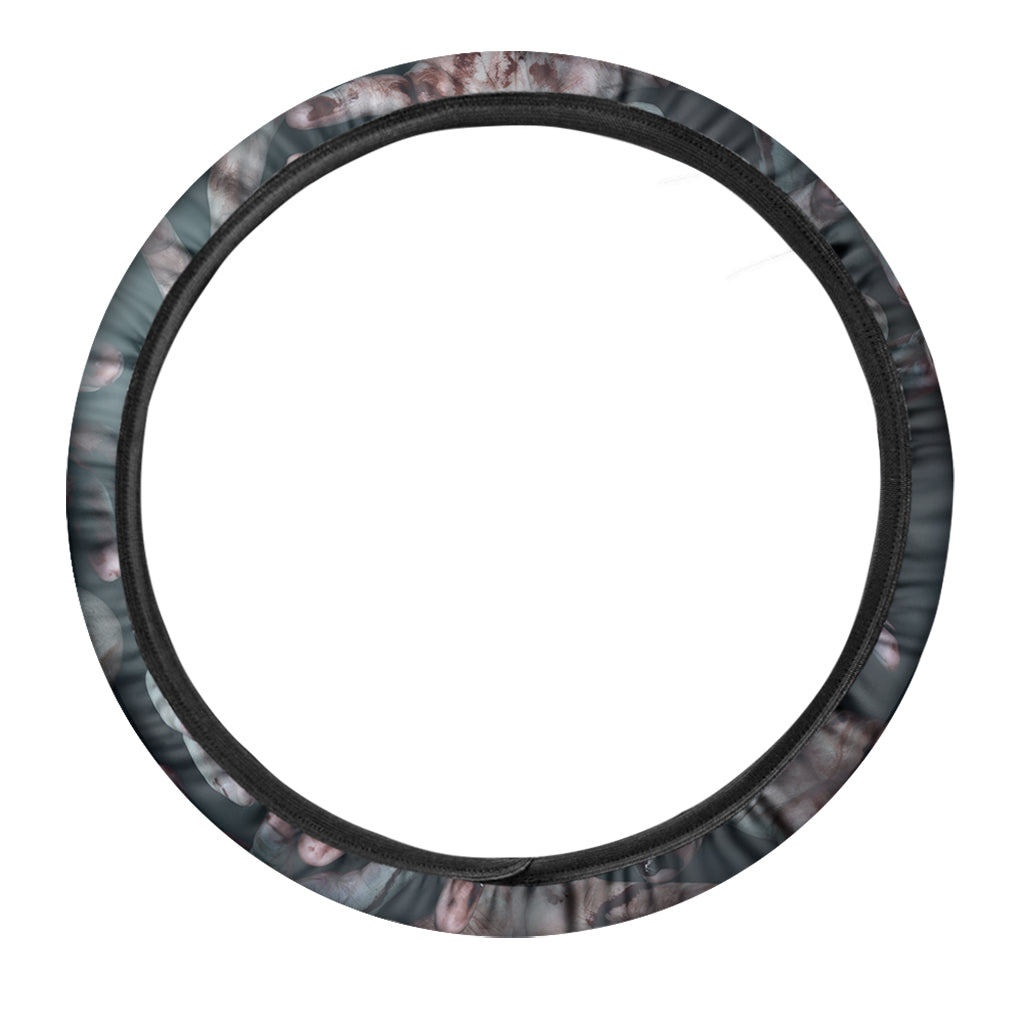 Scary Zombie Hands Print Car Steering Wheel Cover