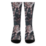 Scary Zombie Hands Print Crew Socks