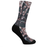 Scary Zombie Hands Print Crew Socks